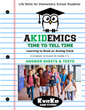 Akidemics - Time To Tell Time Supplemental Workbook Hardcopy