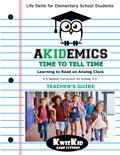 Akidemics - Time To Tell Time Teacher's Guide Hardcopy
